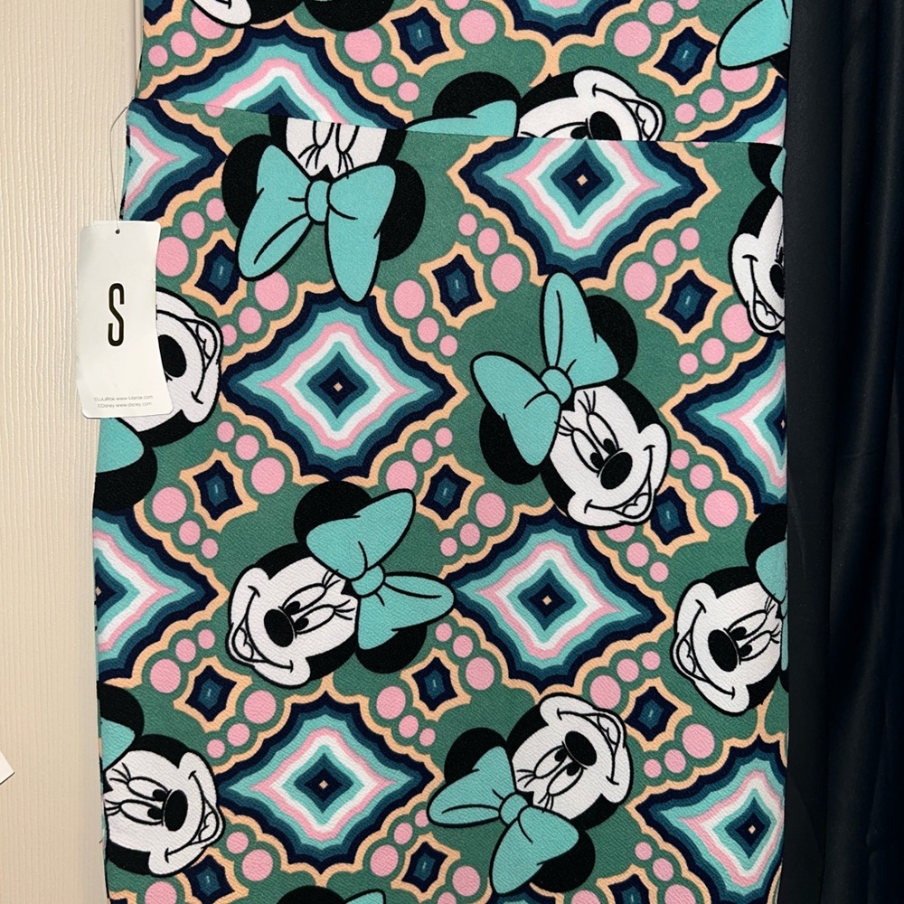 LuLaRoe Cassie Skirt in Teal, Pink & Navy
